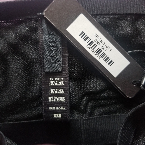 Skims Powermesh Bandeau Bralette Strapless Bra Onyx Black XXSMALL - Picture 6 of 6